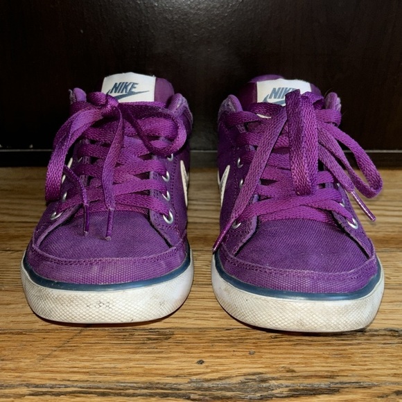 NIKE Womens Purple  Capri III Canvas Skate Sneaker women’s size 6 youth 4.5 - Picture 4 of 11